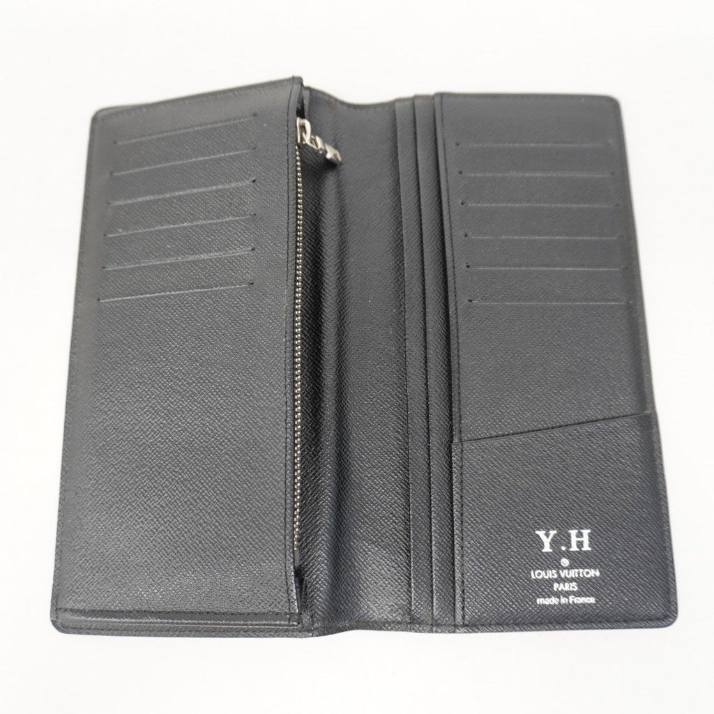 Louis Vuitton Wallet Damier Graphite Portefeuille Brazza Black — view 3