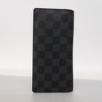Louis Vuitton Wallet Damier Graphite Portefeuille Brazza Black — view 6