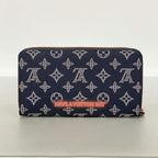 Louis Vuitton Wallet Monogram Ink Upside Down Zippy Organizer NM Navy — view 9