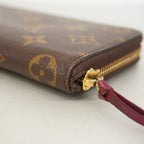 Louis Vuitton Wallet Monogram Portefeuille Clemence Fuchsia — view 5