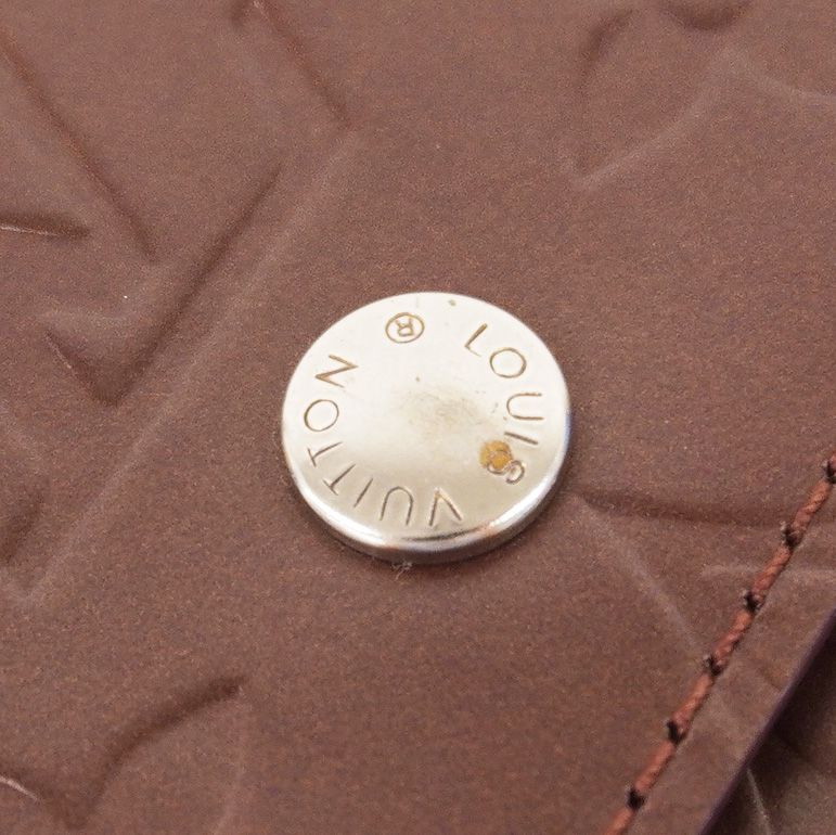 Louis Vuitton Trifold Wallet Monogram Matte Porte-Monnaie Billets Carte Cles — view 5