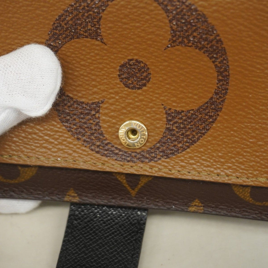 Louis Vuitton Wallet Monogram Giant Reverse Portefeuille Juliette Brown — view 8