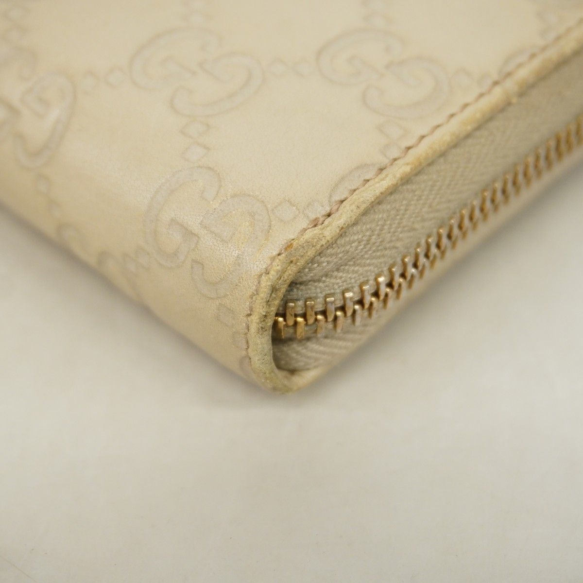 Gucci Wallet Guccissima Leather Beige Gold — view 5