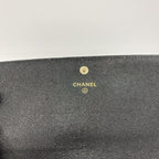 Chanel Wallet Mademoiselle Caviar Leather Black Champagne Gold — view 4