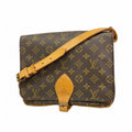 Louis Vuitton Shoulder Bag Monogram Cartouchiere GM Brown