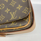 Louis Vuitton Shoulder Bag Monogram Cartouchiere GM Brown — view 7