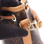 Louis Vuitton Handbag Nano Noe Monogram 2-Way Canvas Leather — view 9