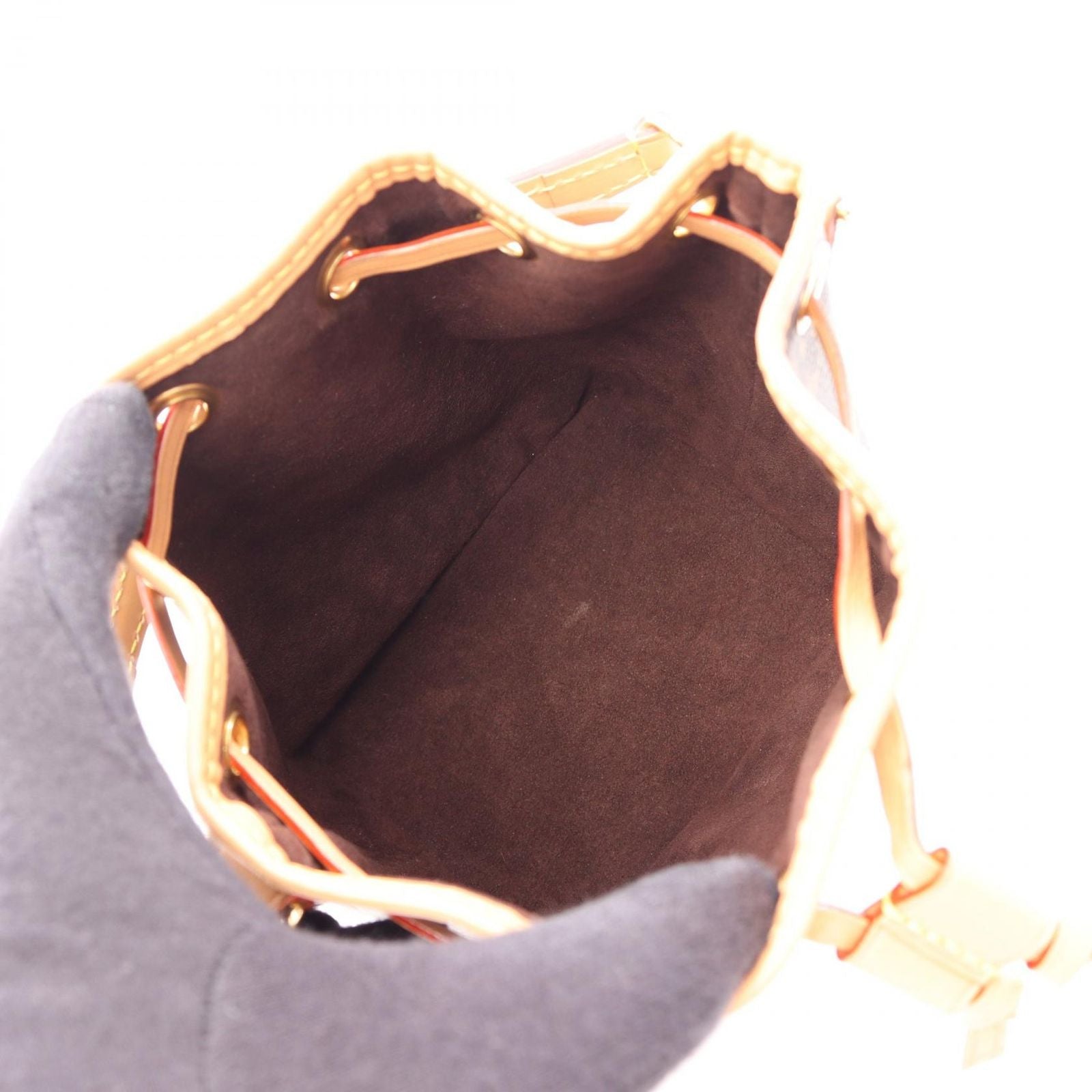 Louis Vuitton Handbag Nano Noe Monogram 2-Way Canvas Leather — view 3
