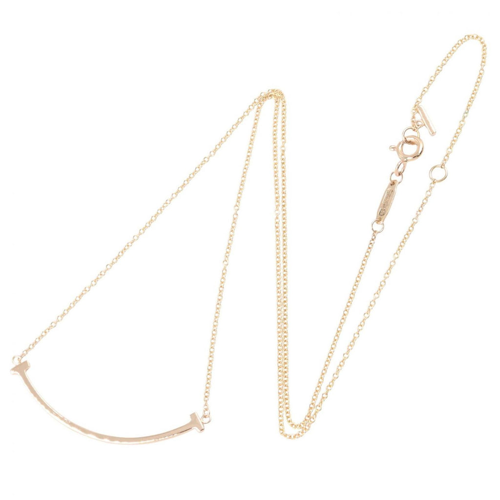 Tiffany & Co Necklace T Smile Small 40.5 45.5 cm 18k Pink Gold — view 2