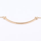 Tiffany & Co Necklace T Smile Small 40.5 45.5 cm 18k Pink Gold — view 6