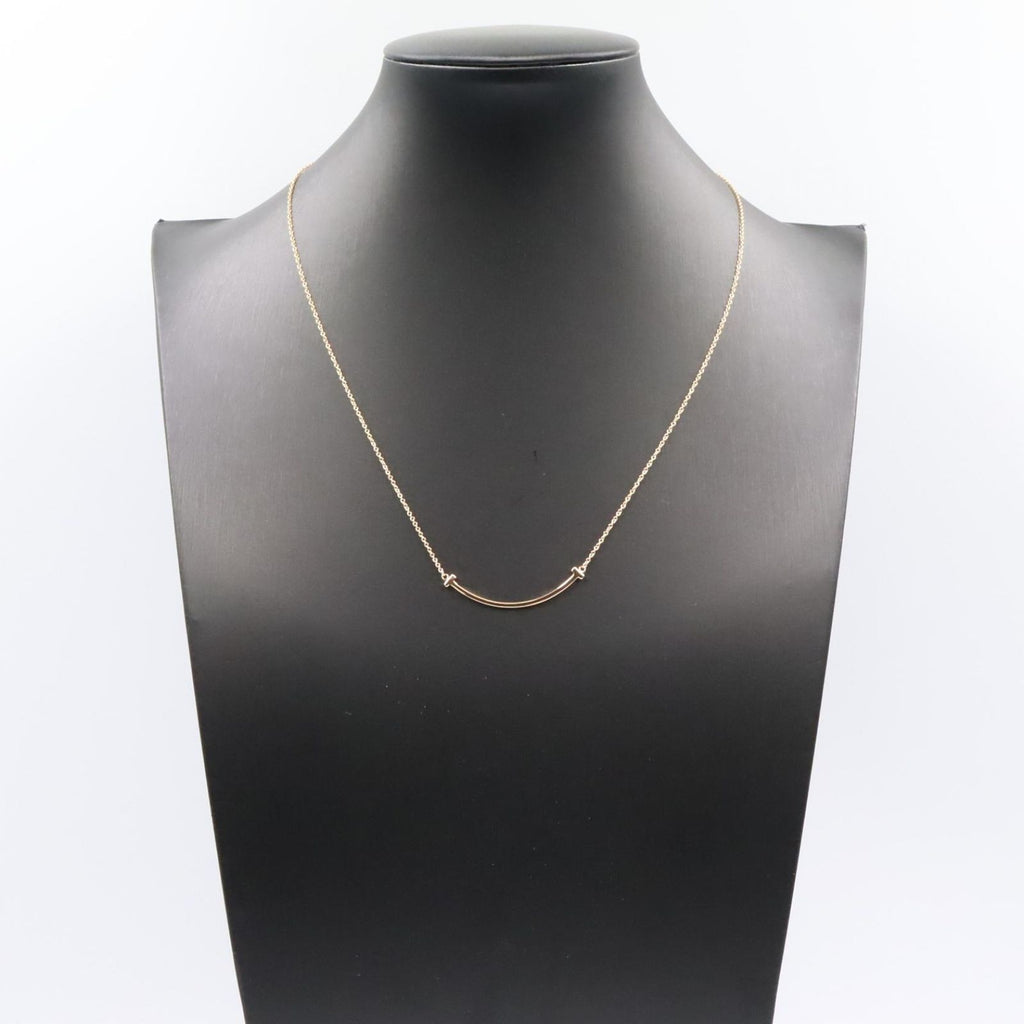 Tiffany & Co Necklace T Smile Small 40.5 45.5 cm 18k Pink Gold — view 7