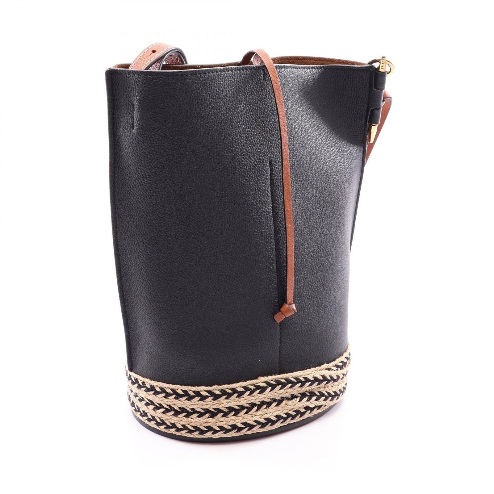 Loewe Shoulder Bag Gate Bucket Black Natural Leather — view 2