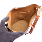 Loewe Shoulder Bag Gate Bucket Black Natural Leather — view 3