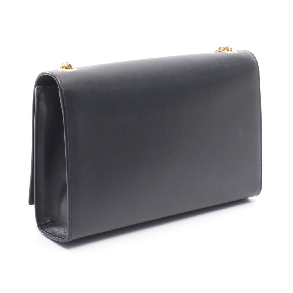 Saint Laurent Paris Shoulder Bag Kate Monogram Black Leather Tassel — view 2
