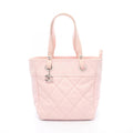 Chanel Tote Paris Biarritz PM Pink Canvas Leather PM