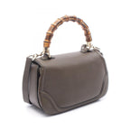 Gucci Handbag New Bamboo 2-Way Khaki Leather New Bambu — view 2