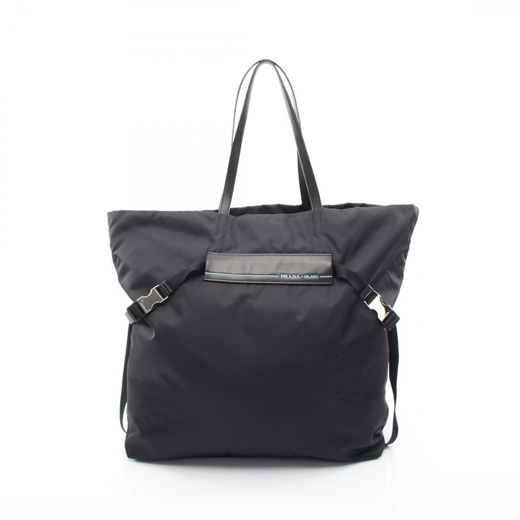 Prada Tote Tessuto Black Nylon Leather