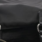 Prada Tote Skull Studs 2-Way Black Nylon Saffiano Leather Shoulder — view 9