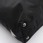 Prada Tote Skull Studs 2-Way Black Nylon Saffiano Leather Shoulder — view 7