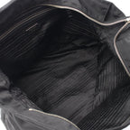 Prada Tote Skull Studs 2-Way Black Nylon Saffiano Leather Shoulder — view 3