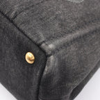 Prada Tote Canapa 2-Way Black Denim — view 7