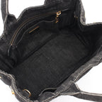 Prada Tote Canapa 2-Way Black Denim — view 3