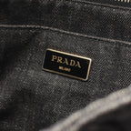 Prada Tote Canapa 2-Way Black Denim — view 4