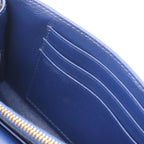 Prada Shoulder Bag Quilted Blue Nylon Leather Wallet — view 8