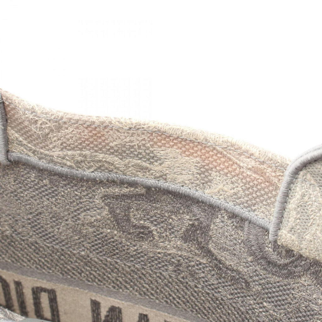 Dior Tote Book Toile de Jouy Gray White Canvas — view 5