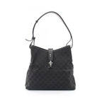 Gucci Shoulder Bag Jackie GG Canvas Black New