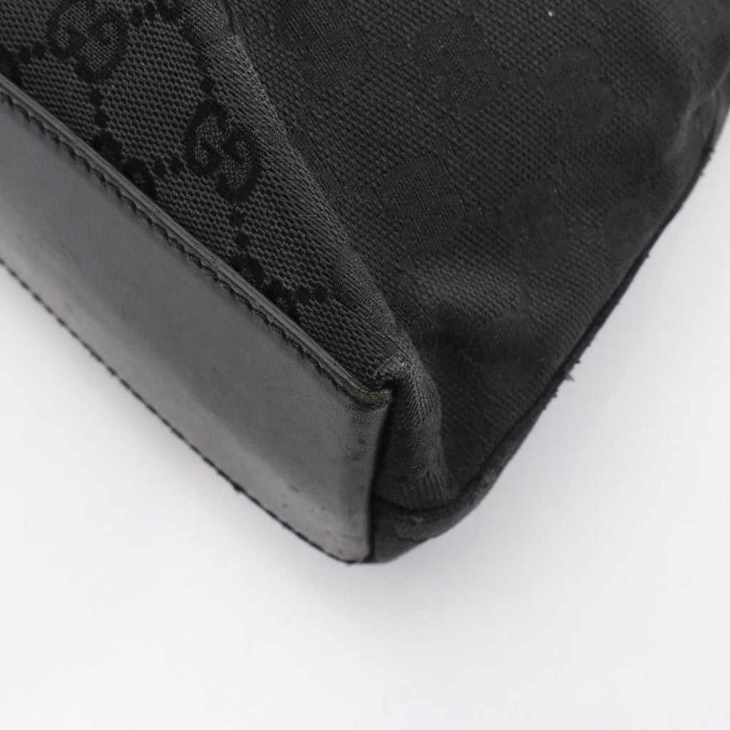 Gucci Shoulder Bag Jackie GG Canvas Black New — view 8