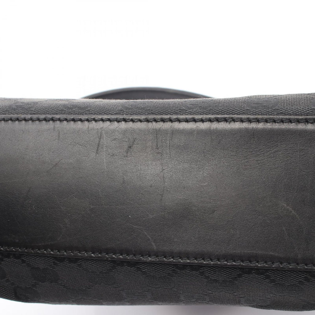 Gucci Shoulder Bag Jackie GG Canvas Black New — view 9
