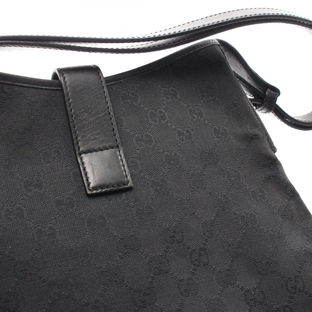 Gucci Shoulder Bag Jackie GG Canvas Black New — view 5