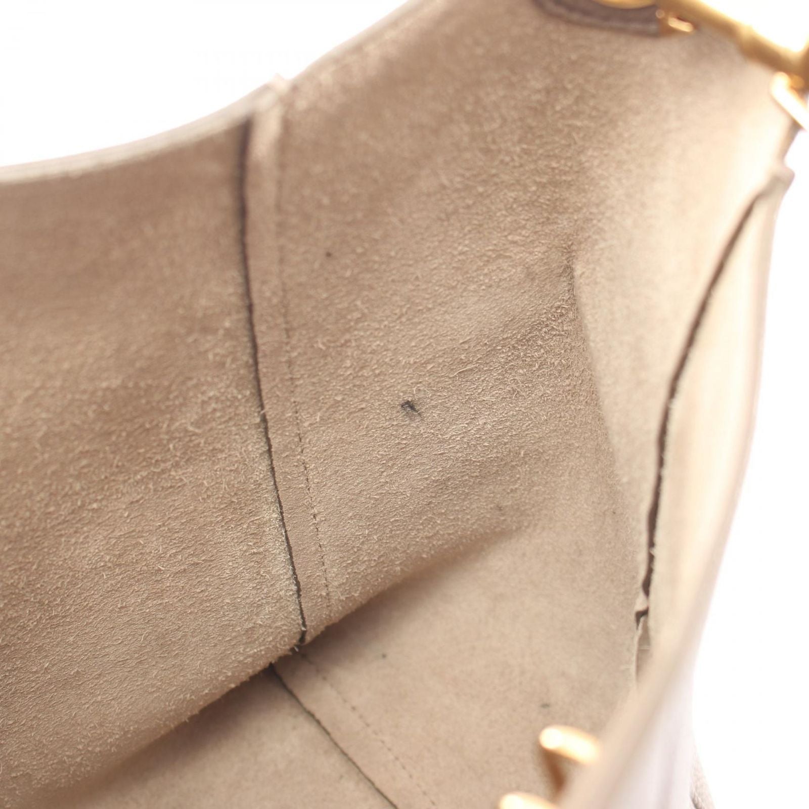 Celine Shoulder Bag Sangle Bucket Small Gray Leather — view 9