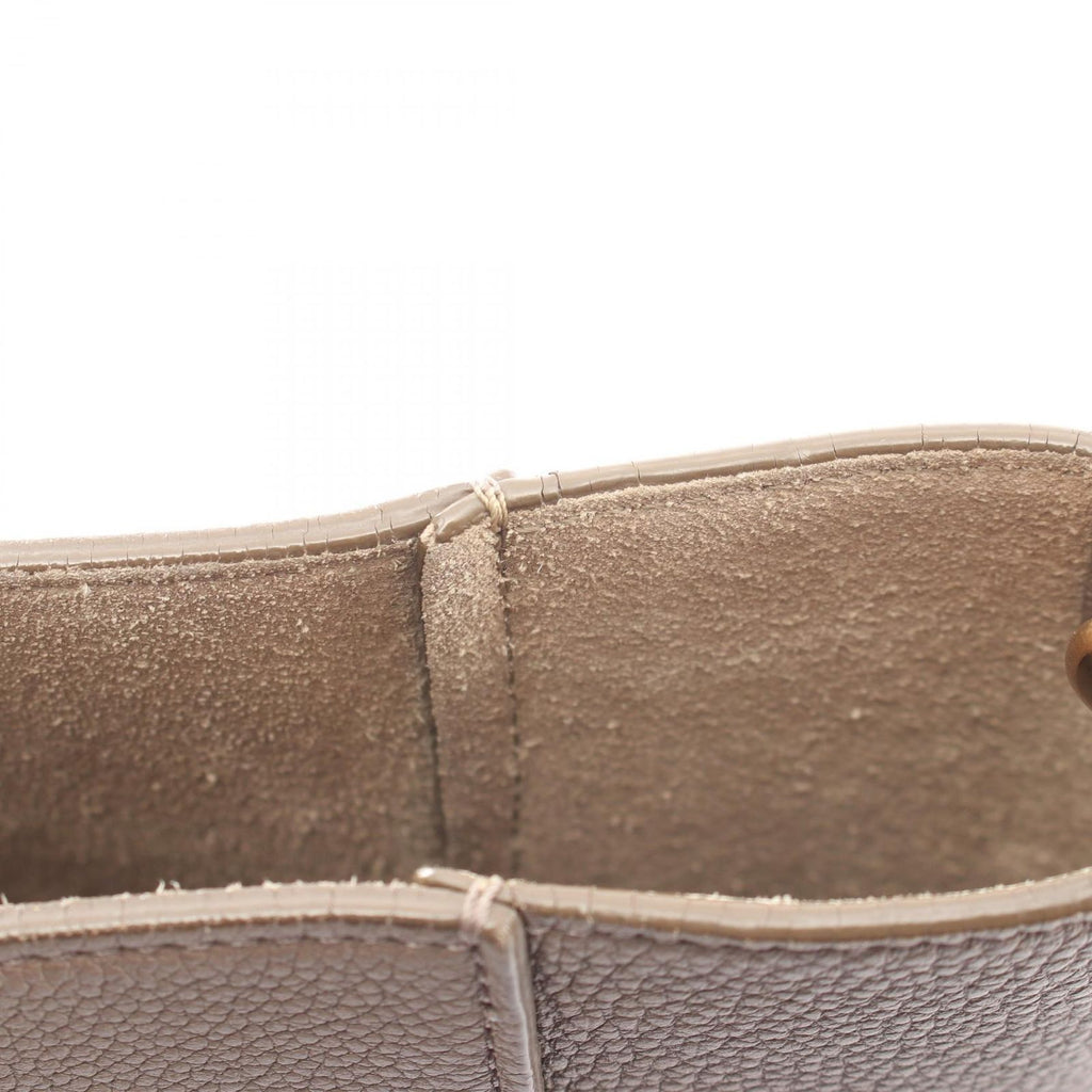 Celine Shoulder Bag Sangle Bucket Small Gray Leather — view 7