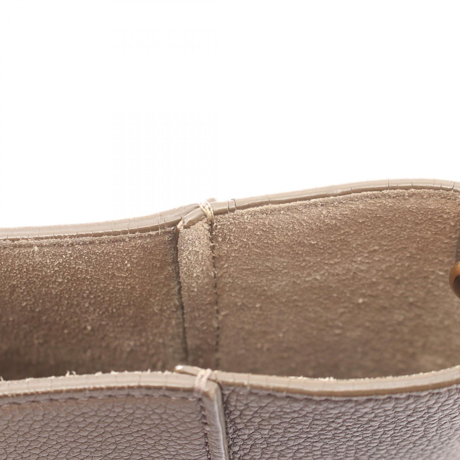 Celine Shoulder Bag Sangle Bucket Small Gray Leather — view 7