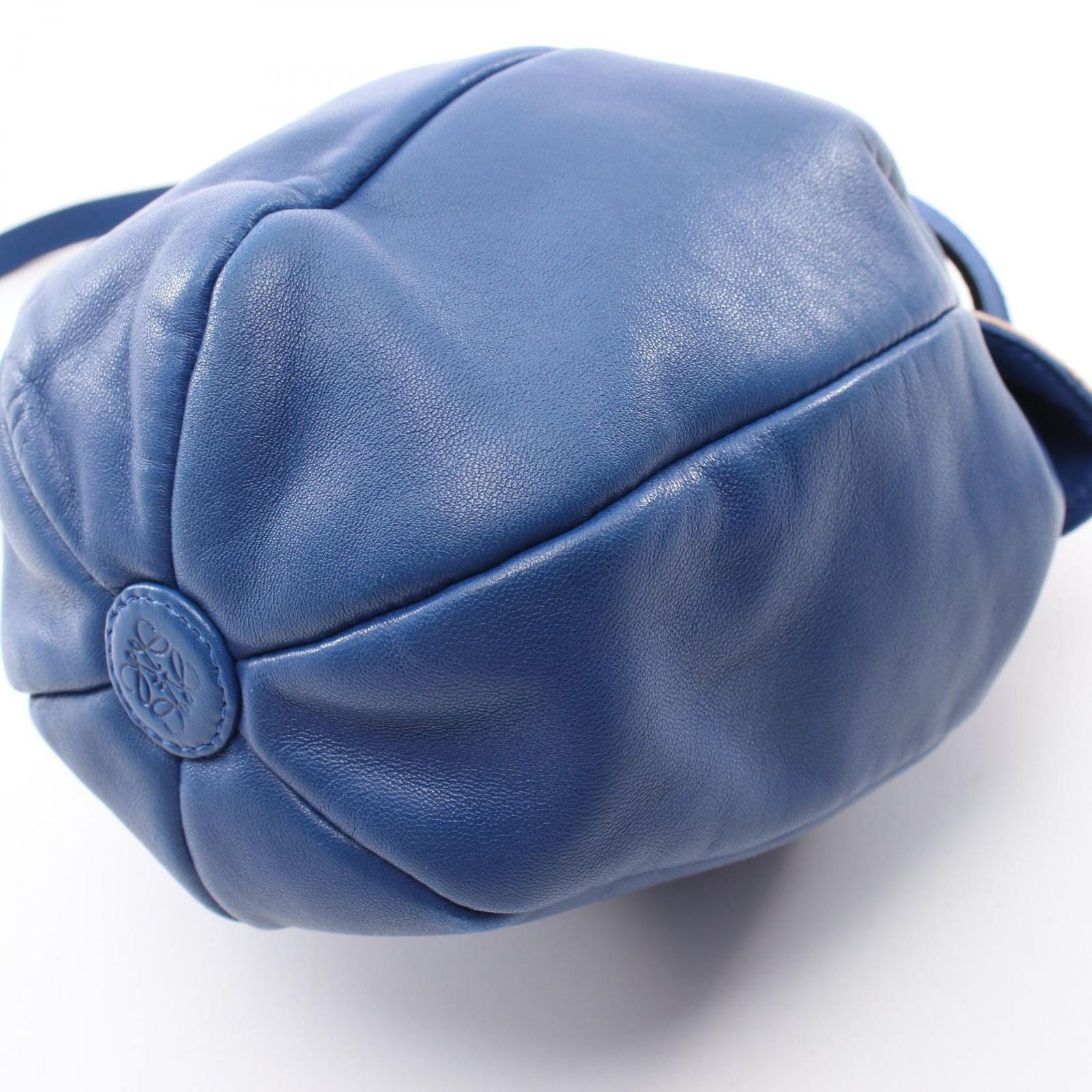 Loewe Shoulder Bag Ramenco Micro Petal Blue Leather Flamenco — view 7