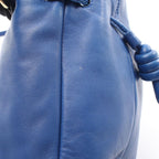 Loewe Shoulder Bag Ramenco Micro Petal Blue Leather Flamenco — view 9