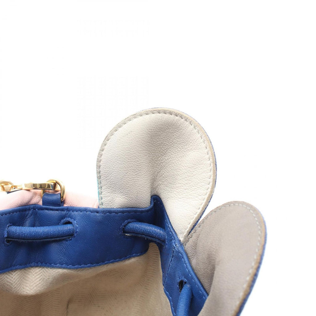 Loewe Shoulder Bag Ramenco Micro Petal Blue Leather Flamenco — view 8
