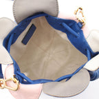 Loewe Shoulder Bag Ramenco Micro Petal Blue Leather Flamenco — view 3