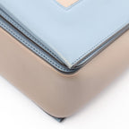 Celine Shoulder Bag Frame Gray Light Blue Leather — view 5