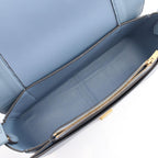 Celine Shoulder Bag Frame Gray Light Blue Leather — view 3
