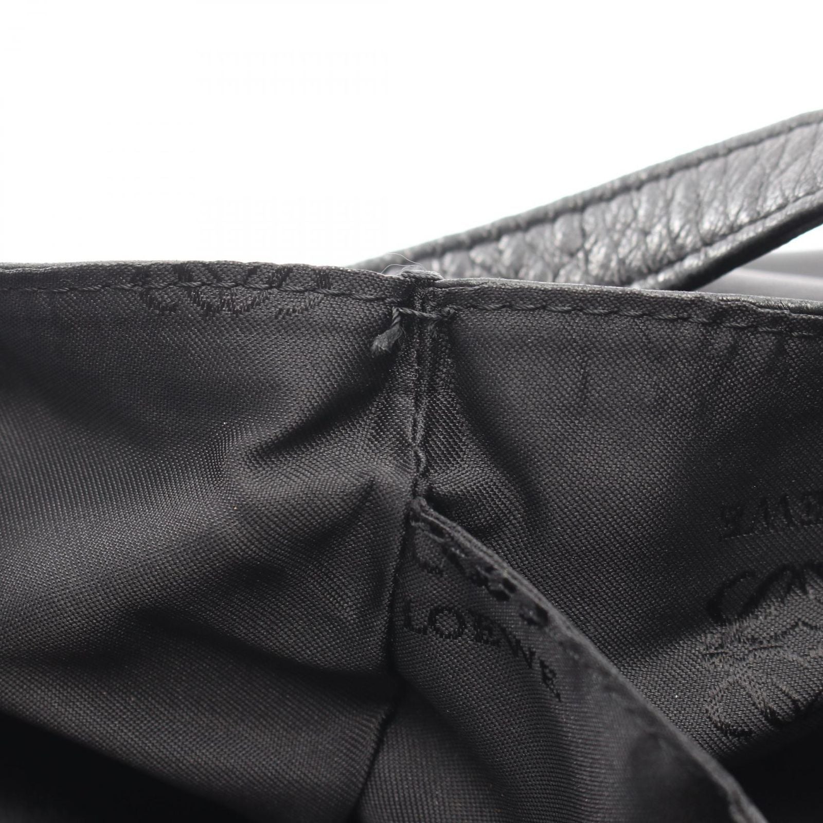 Loewe Shoulder Bag Anagram Black Leather — view 9