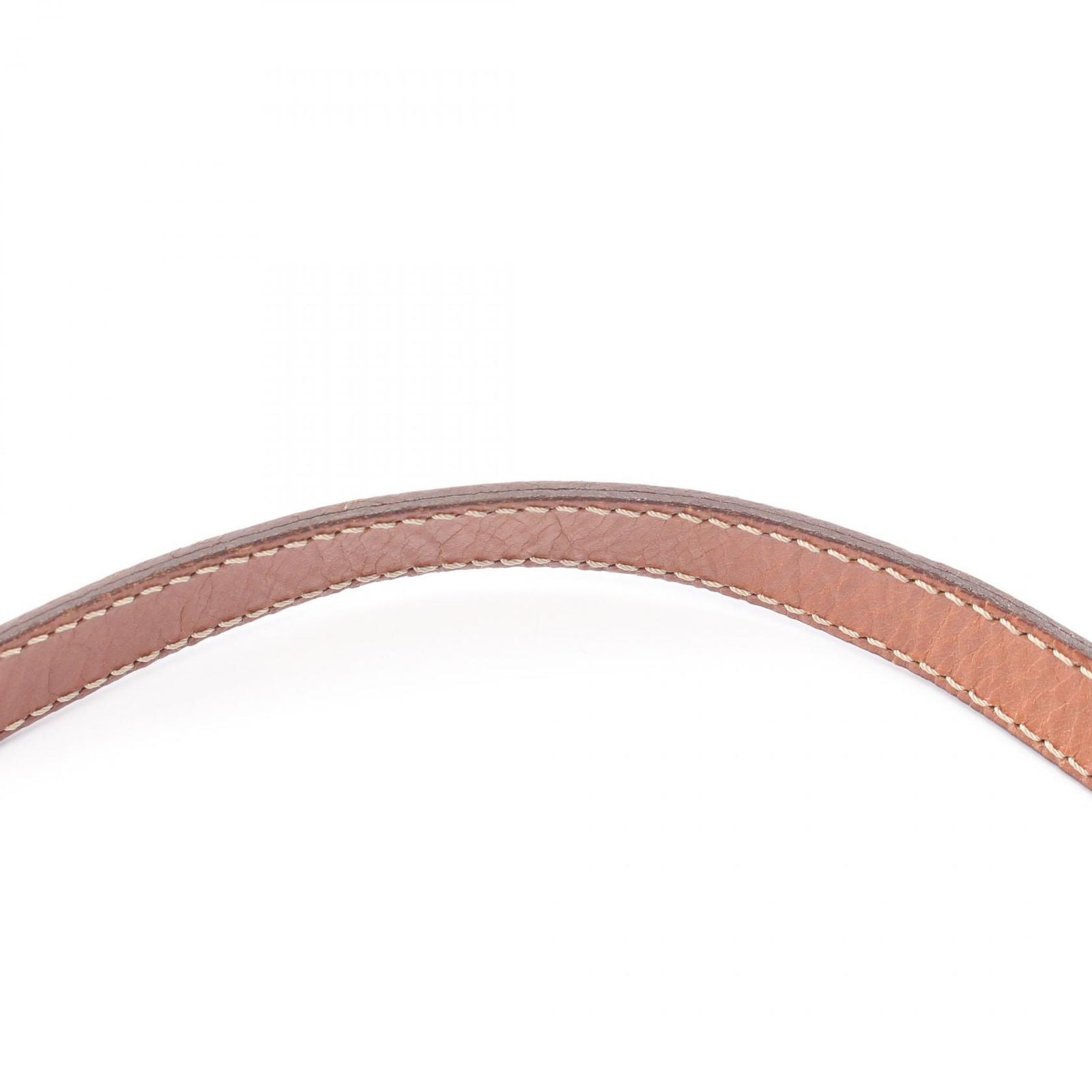 Celine Shoulder Bag Triomphe Beige Brown Canvas Leather Madakam — view 6