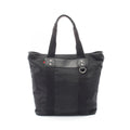 Gucci Tote Sherry Line Black Canvas Leather