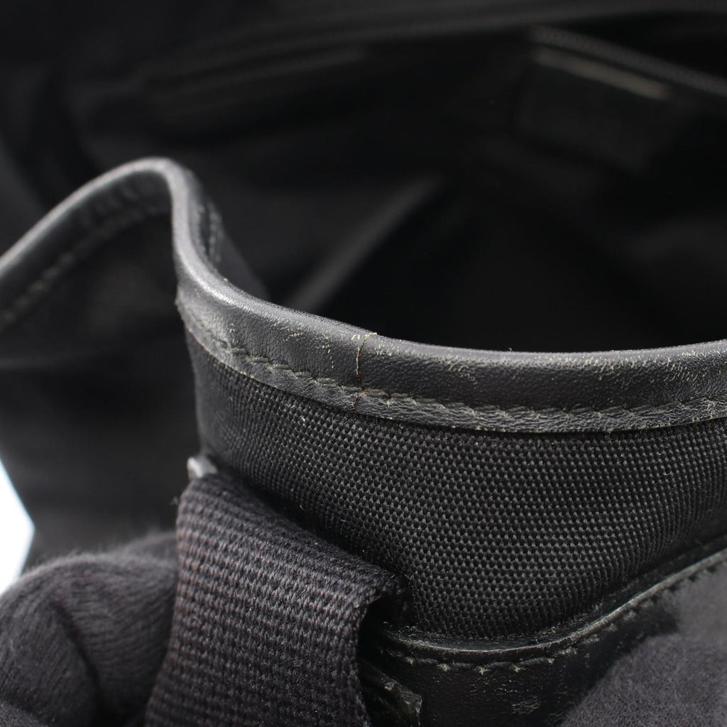 Gucci Tote Sherry Line Black Canvas Leather — view 9