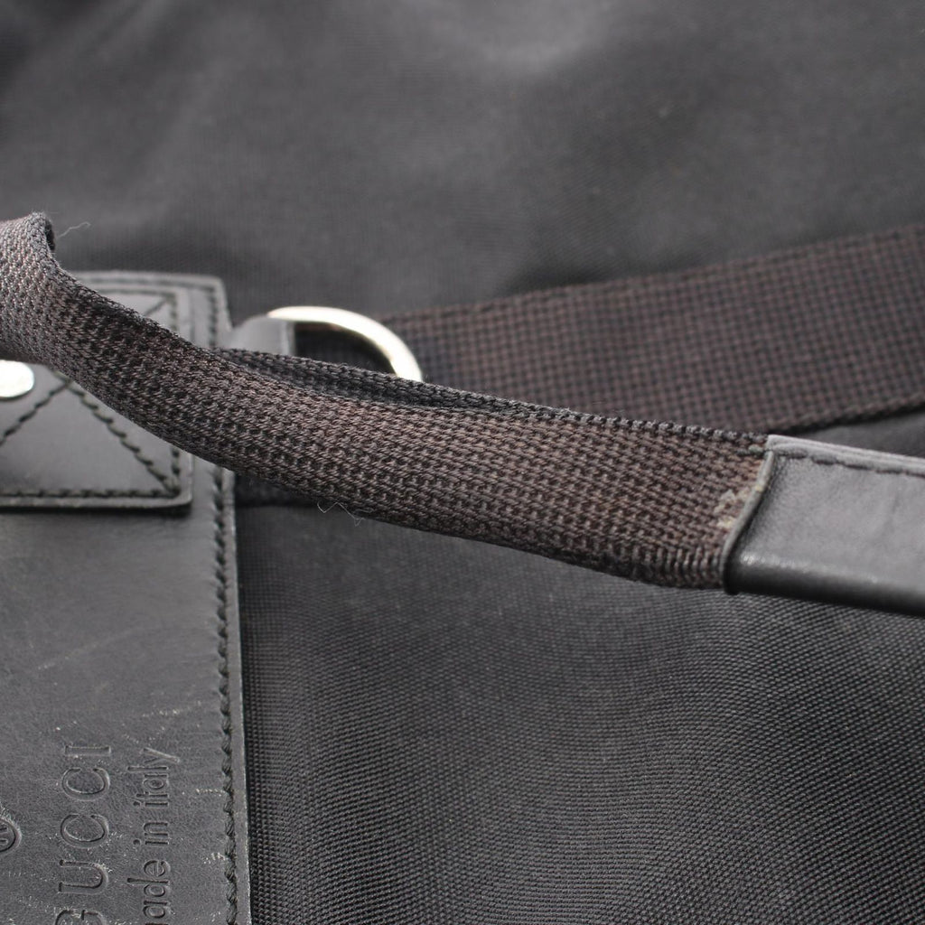 Gucci Tote Sherry Line Black Canvas Leather — view 6