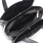 Loewe Handbag Anagram 2-Way Black Leather Shoulder — view 3