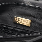 Loewe Handbag Anagram 2-Way Black Leather Shoulder — view 4