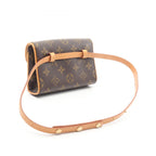 Louis Vuitton Waist Bag Pochette with Florentine Bouton Pression Canvas Leather — view 2